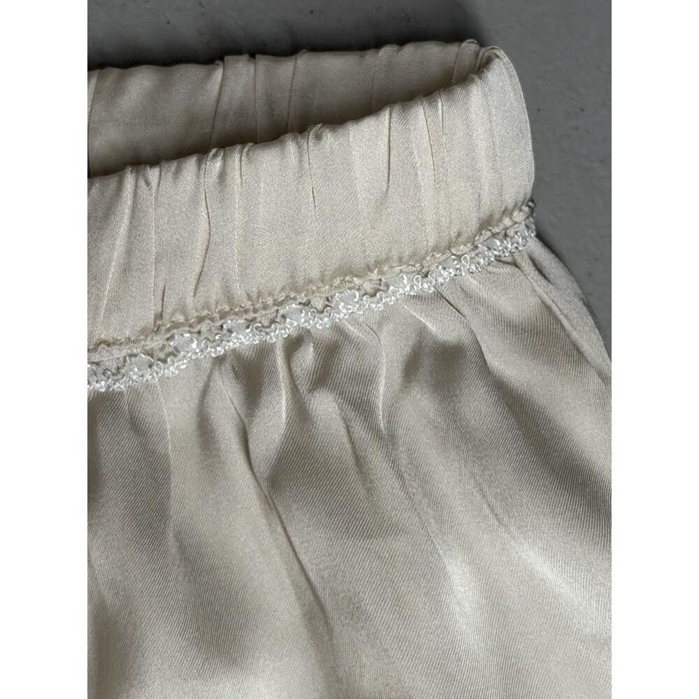 Free People Meet Me in the Middle Tap Shorts Womens M Champagne Lounge Romantic - Picture 3 of 9